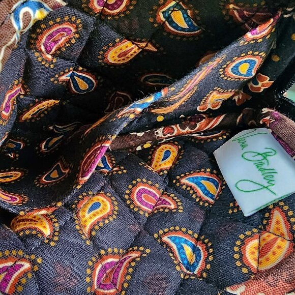 Vera Bradley Wristlet Zip ID Case Wallet Paisley Print NWT Retired Pattern Katal - Picture 4 of 5